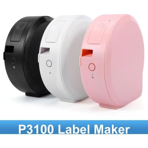 Phomemo Thermal Transfer Printing Bluetooth Label Maker Use for Labeling Tape Black on White Ribbon Printer Machine for AZe-231