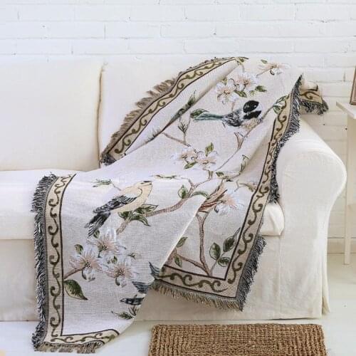 50 Sofa Towel Knitting Throw Blanket Anti-dust Decorative Furniture Couch Cove Blanket Multi - Functional Mat Rug