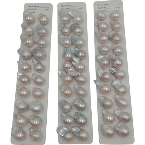 High quality baroque pearl in paired 2 pcs/lot,100% nature freshwater pearl,pearl length 19-27 mm biggest size,half hole drilled