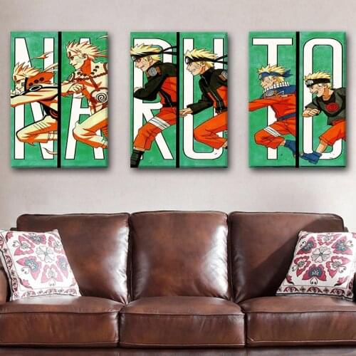 Japanese Anime Cartoon Canvas Painting Naruto Posters and Prints Print Mural Pictures Childrens Room Home Wall Decor Cuadros