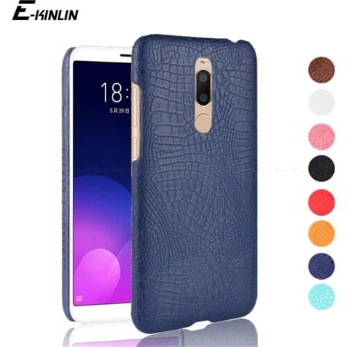 Crocodile Snake Skin Leather Phone Protective Case Hard Plastic Back Cover For Meizu 15 Plus Lite M15 M6s M6T M6 Note 9