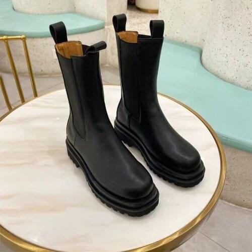 Short Boots Martin Ladies Flat Thick Heel British Style New Autumn Winter Fashion Simple Comfortable Hot Sale 2020