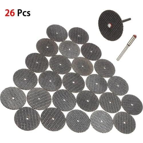 25pcs Dremel accessories 32mm Cutting Discs Resin Fiber Cut Off Wheel Discs for Rotary tools Grinding Abrasive Tools
