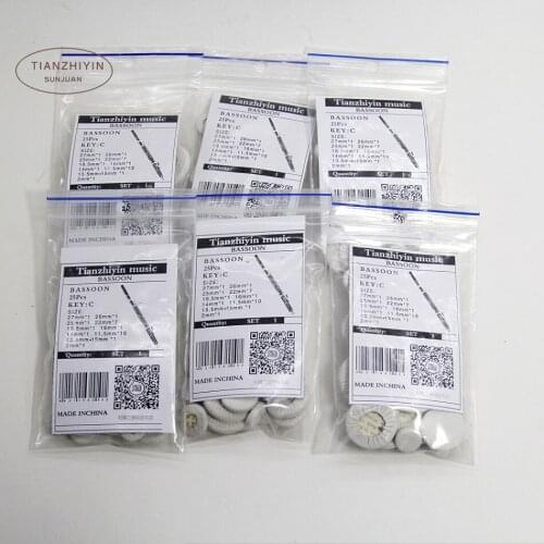 6 set Excellent bassoon pads Real Leather good material Bassoon parts