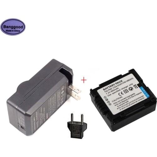 New 900mAh VW-VBD070 VWVBD070 Camera Battery for PANASONIC CGR-DU06 CGA-DU07 NV-GS47 NV-GS50 NV-GS27 SDR-H20 NV-GS57 NV-GS58