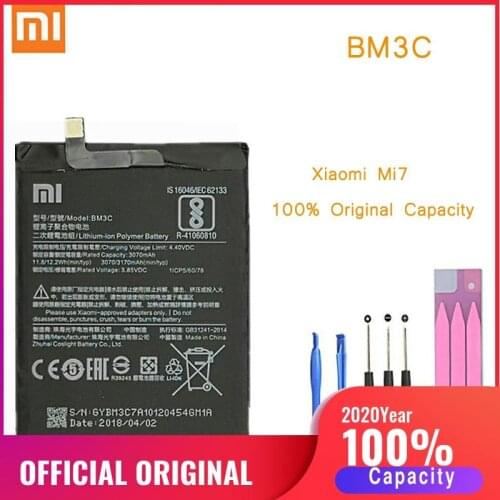 Original Phone Battery Mi7 Battery Xiaomi Mi 7 BM3C Replacement Batteries Xiomi bateria for xiaomi Mi7 battery
