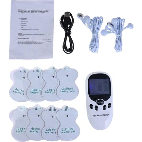 Full Body Tens Acupuncture Electric Therapy Massager Meridian Physiotherapy Massager Apparatus Massager 6 Modes Healthy Care