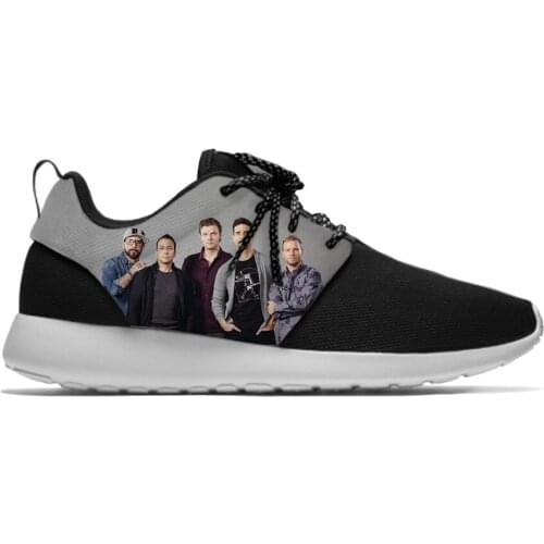 2021 Backstreet Boys Rock Band Fashion Funny Cool Sport Running Shoes Lightweight Breathable 3D Printed Men women Mesh Sneakers