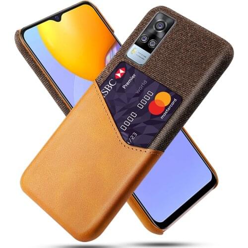 For VIVO Y31 2021 Case V2036 Wallet Card Slots Cover PU Leather + Cloth Cover For vivo Y31 Y 31 vivoY31 2021 6.58" Coque Funda