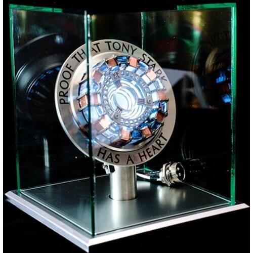 Hasbro Avengers Iron Man MK1 MK2 Arc Reactor 1:1 Touch and Voice Activated Switch Light Arc DIY Parts Model Chest Lamp Toy