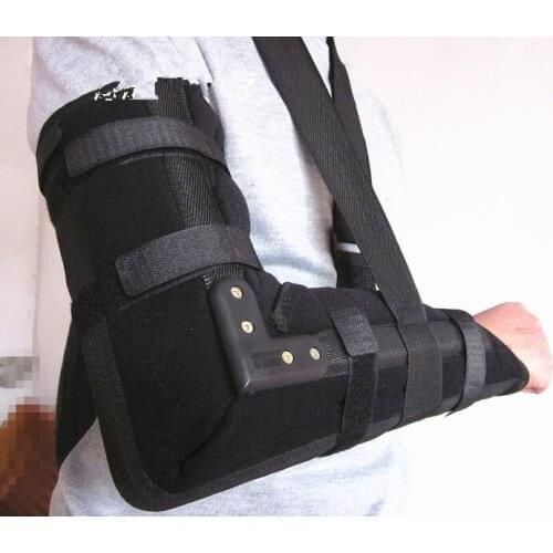 Elbow joint fixation brace protector arm upper limb fracture correction stereotypes instead of plaster ventilation belt steel