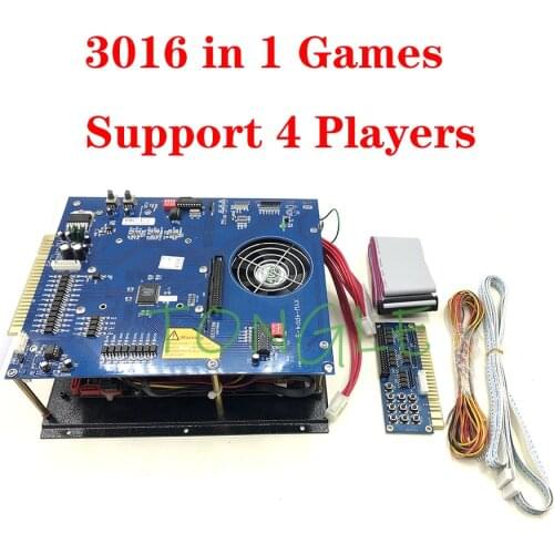 Game King 3016 in 1 4 Players Board 2.4G CPU 40G Work With ATX Power Supply High Resolution Classical Game For Arcade Machine