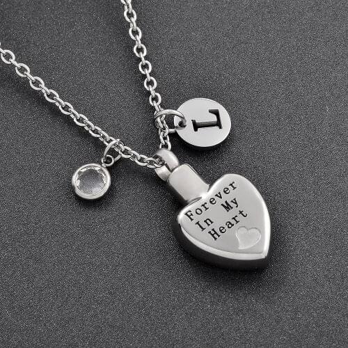 IJMD0002"forever in my heart"perfect cremation jewelry items For Pet/Human Ashes Cremation Urn Heart Urn Pendant Necklace