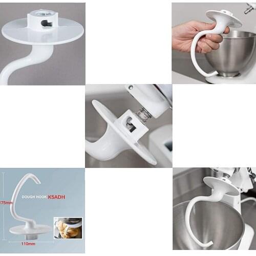 K5ADH Coated Hook Spare for 4K5SS 5K5SS 7K5SS 9KSM5 K5SS KP50 Mixer