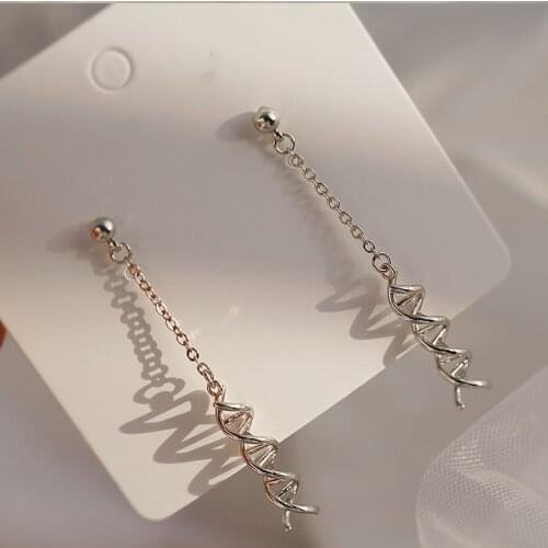 Miuoxion All-Match Tassel Spiral Earrings Simple Luxury Temperament Jewelry For Women Feature Namour Charm Gift All Seasons