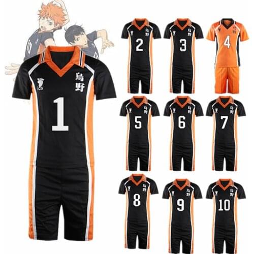 Youth Haikyuu Cosplay Costume Karasuno High School Volleyball Club Hinata Shyouyou Kageyama Tobio Sportswear Jerseys Uniform