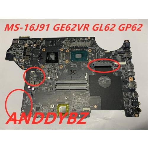 MS-16J91 FOR MSI MS-16J9 MS-1799 GE62VR GP62VR GL62 GP72VR GL72VR GE72VR LAPTOP MOTHERBOARD WITH I5-7300HQ AND GTX1050MTI