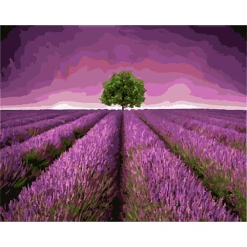 DRAWJOY Framed Picture Painting & Calligraphy Landscape DIY Painting By Numbers Home Decor For Living Room