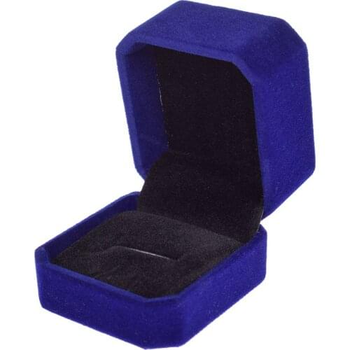 New Fashion 1 PC Velvet Jewelry Earring Ring Display Storage Organizer Square Box Case Women Gift Organizers Jewelry Boxes