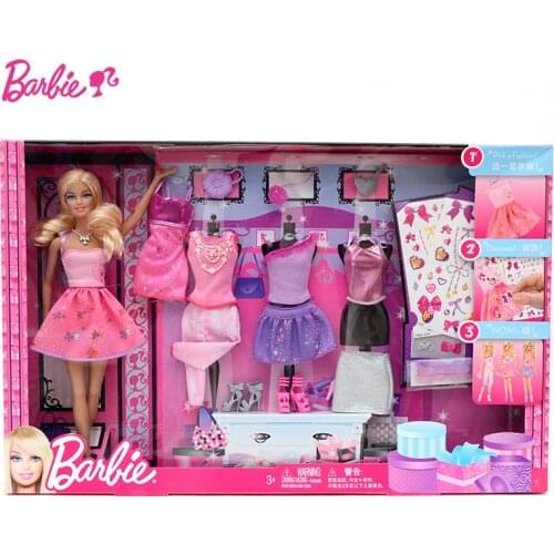 Original Barbie Doll Toys Princess Designer Fashion Combo Girll Clothes Dress toys For children Baby Girls