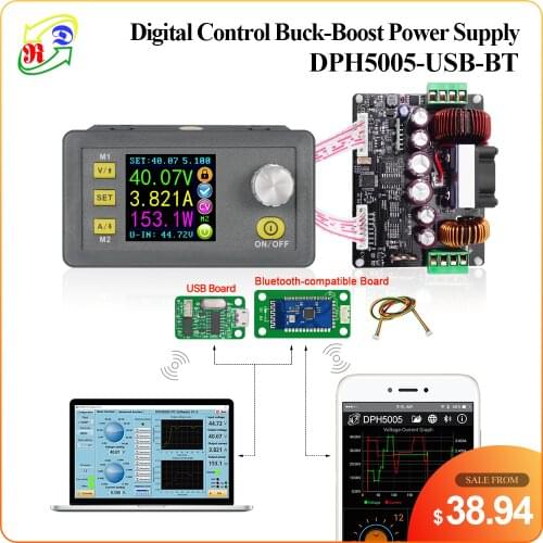 RD DPH5005 Buck-boost converter Constant Voltage current Programmable digital control Power Supply color LCD voltmeter 50V 5A