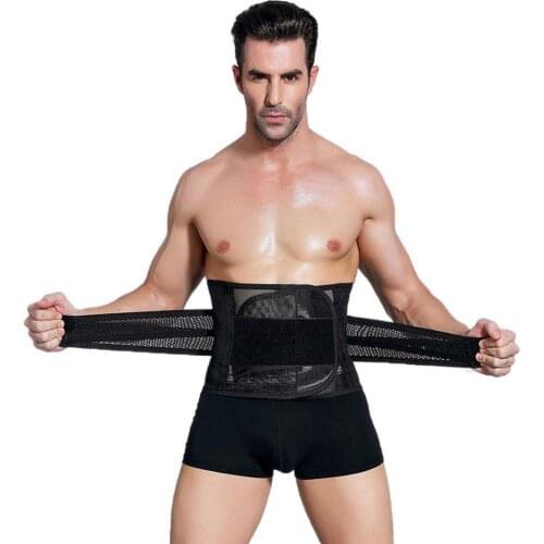Unisex Body Slimming Waist Belt Shaper Trimmer Yoga Gym Elastic Training Strap Waist Support