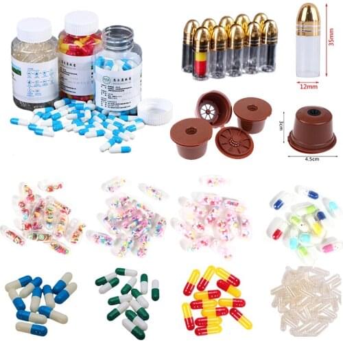 3/10/12/100pcs Empty Gelatin Capsule Gelatin Capsule Empty Hard Gelatin Capsule Kosher Gel For Medicine Pills Refill Storage
