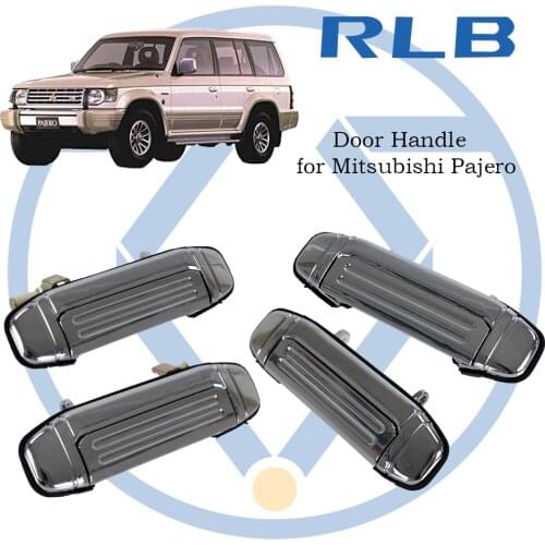 Car Mofaner Chrome Door Handle Replacement for Mitsubishi Pajero 1992 1993 1994 1995 1996 1997 Car Accessories Door Handle