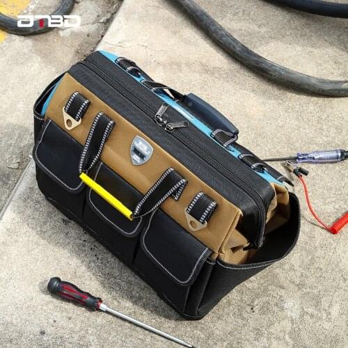DTBD Tool Bag Portable Electrician Bag Multifunction Repair Installation Canvas Large Thicken Tool Bag Work Pocket