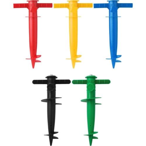 Umbrella Spike Heavy Duty Adjustable Beach Umbrella Anchor Stand Spike Auger Holder for Fishing Pole Sun Beach Garden Patio