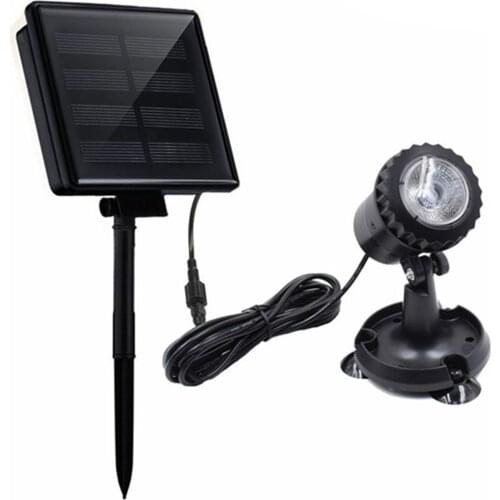 Solar Swimming Pool Light Outdoor Landscaping Lights Solar Powered Spotlight Waterproof Otdoor Light For Porch Pool Garage