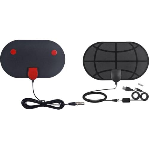 Amplified HD Digital TV Antenna Long 50 Miles Range Support 1080p Fire tv Stick and All Older TVs Signal Booster 9.84ft Cable