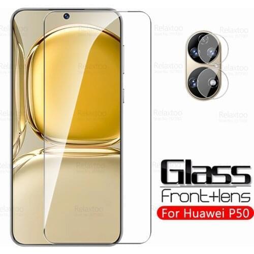 For Huawei P50 Glass Camera Tempered Glass For Huaweip50 On Huawey Hauwei P 50 2021 6.5" Screen Protector Phone Protective Film