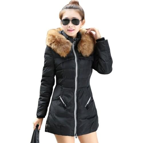 Winter Jacket Women 2016 New Nagymaros Collar womens Coats Slim Spell Color Long Padded Cotton Jackets Vestidos YL014