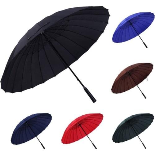 24 Bone Increase Umbrella 2-3 People Female Male Car Luxury Large Windproof Straight Umbrella Umbrella Corporation parasol