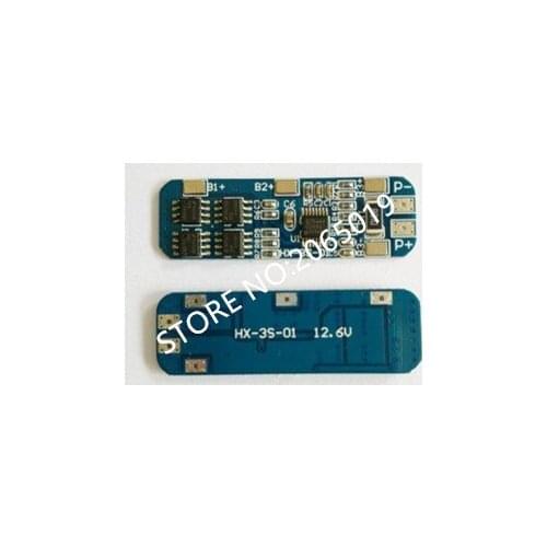 1PCS NEW Lithium battery protection board HX-3S-01 3 string 12V18650 10A 12.6V 11.1V anti over charge