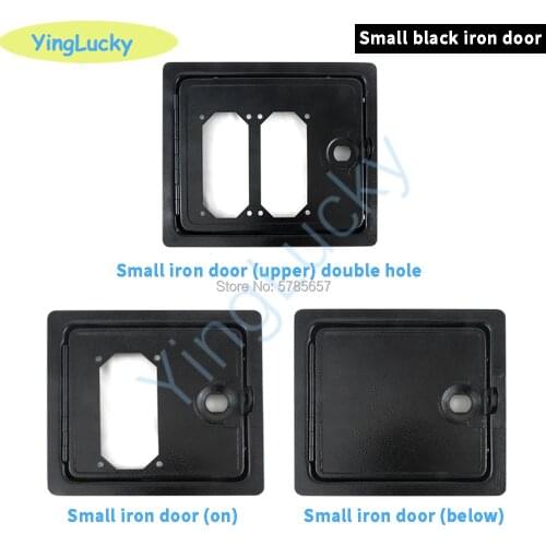 1Pcs Arcade game parts black iron coin door for doll machines/arcade cabinets/entertainment machine accessories/coin games