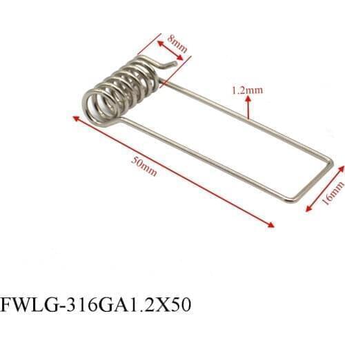 10PCS 50mm length stainless steel 316 light spring clips for recessed lighting lamp