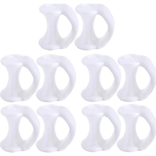 10x Soft Reusable Pinky Toe Pads Toe Separators Little Toe Straightener