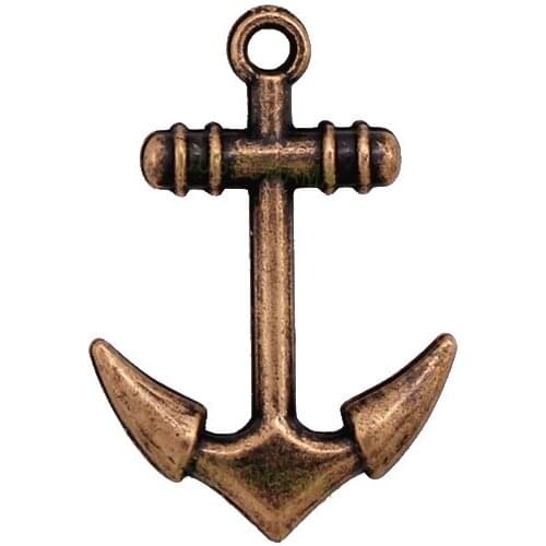 40pcs-Copper Tone Summer Charms Pendant, Diy Vintage Jewelry Wholesale 29x19mm