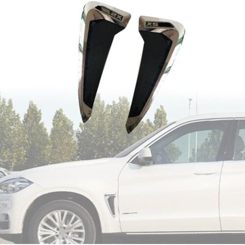 Car Accessories Side Fender Vent Shark Grill Side Decoration Sticker For BMW X5 Decoration 2014-2017 Car Accessories Side Fender