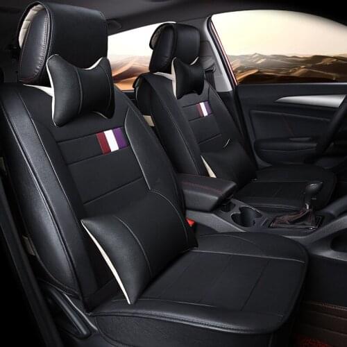 Automotive cushions set car seat covers leather mat pads for Cadillac CTS CT6 SRX DeVille Escalade SLS ATS-L/XTS free shipping