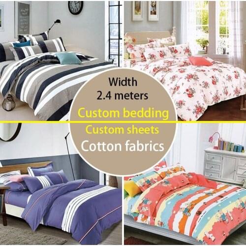 100*240cm cotton twill printed bed linen quilt Cartoon cloth home textile fabric DIY sewing Handmade quilting fabric for dress