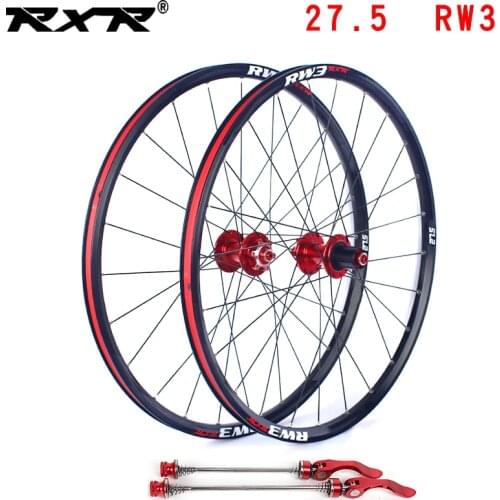 RXR mountain bike MTB bike wheelset RW3 Aluminum alloy 27.5 inches Disc Brake 5 Bearings 7-11speed Thru Axle/QR Bicycle Wheel