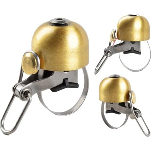 Retro Classical Bicycle Bell Stainless Steel Clear Loud Sound Horn Cycling Bell Safety Warning Alarm Road MTB Bike Accessories