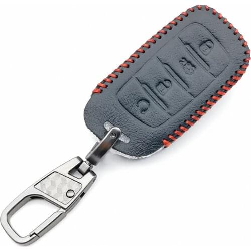 Carrying Leather car key fob cover case for Changan CS35 CS75 PLUS CS85 COUPE CS95 remote protect skin hood cap set accessories