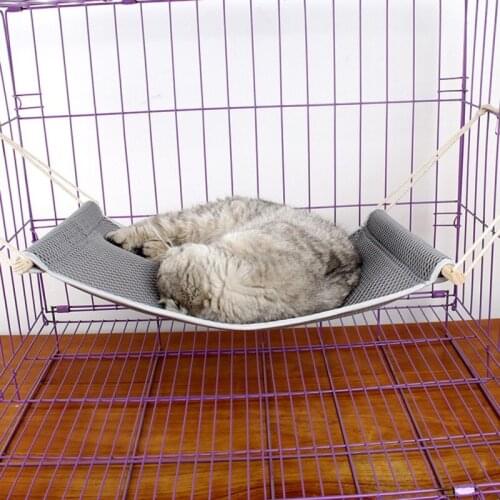 Summer Pet Cat Hammock Cat Sleeping Bag Hanging Nest Breathable Mesh Hammock Bed Pet Supplies