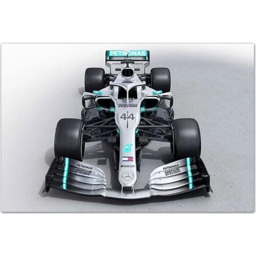 2019 Formula 1 AMG W10 Racing Car Poster Canvas Prints Painting Home Decor Modular Picture Wall Art for Living Room Artwork