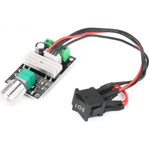 DC 6V 12V 24V 3A PWM Motor Speed Controller Module w/ Forward & Reverse Switch Adjustable Drive Speed Regulator Control Governor