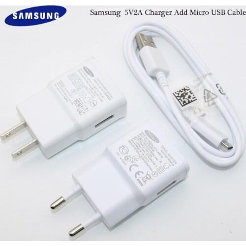 Samsung Galaxy S6 S7 edge 5V2A Plug Wall Charger 100/150CM Micro usb cable For J3 J5 J7 Note 4 5 A3 A5 A7 2016 M10 A9 Star Lite